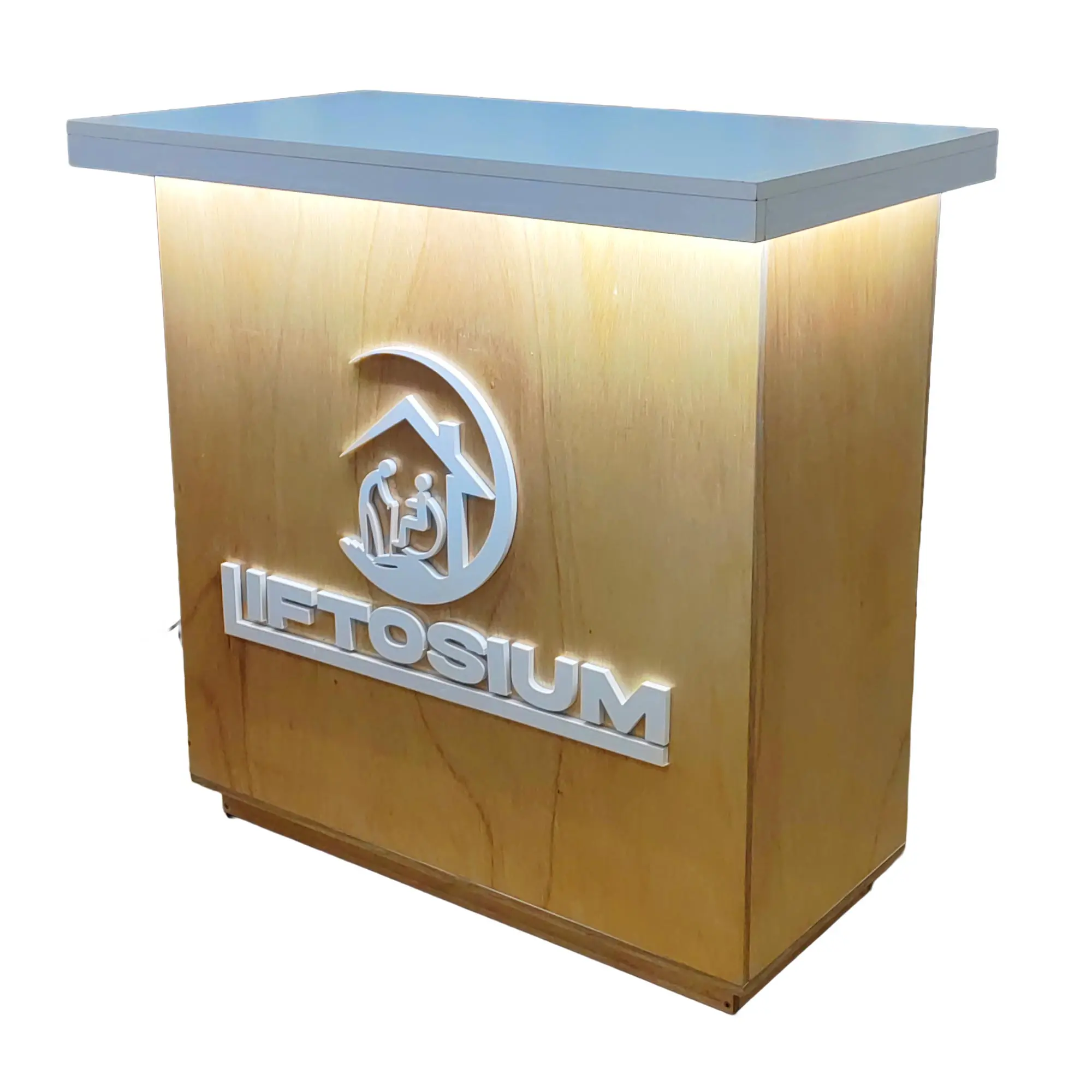 Podium | Comptoir de réception avec LED 2 portes – Image 5