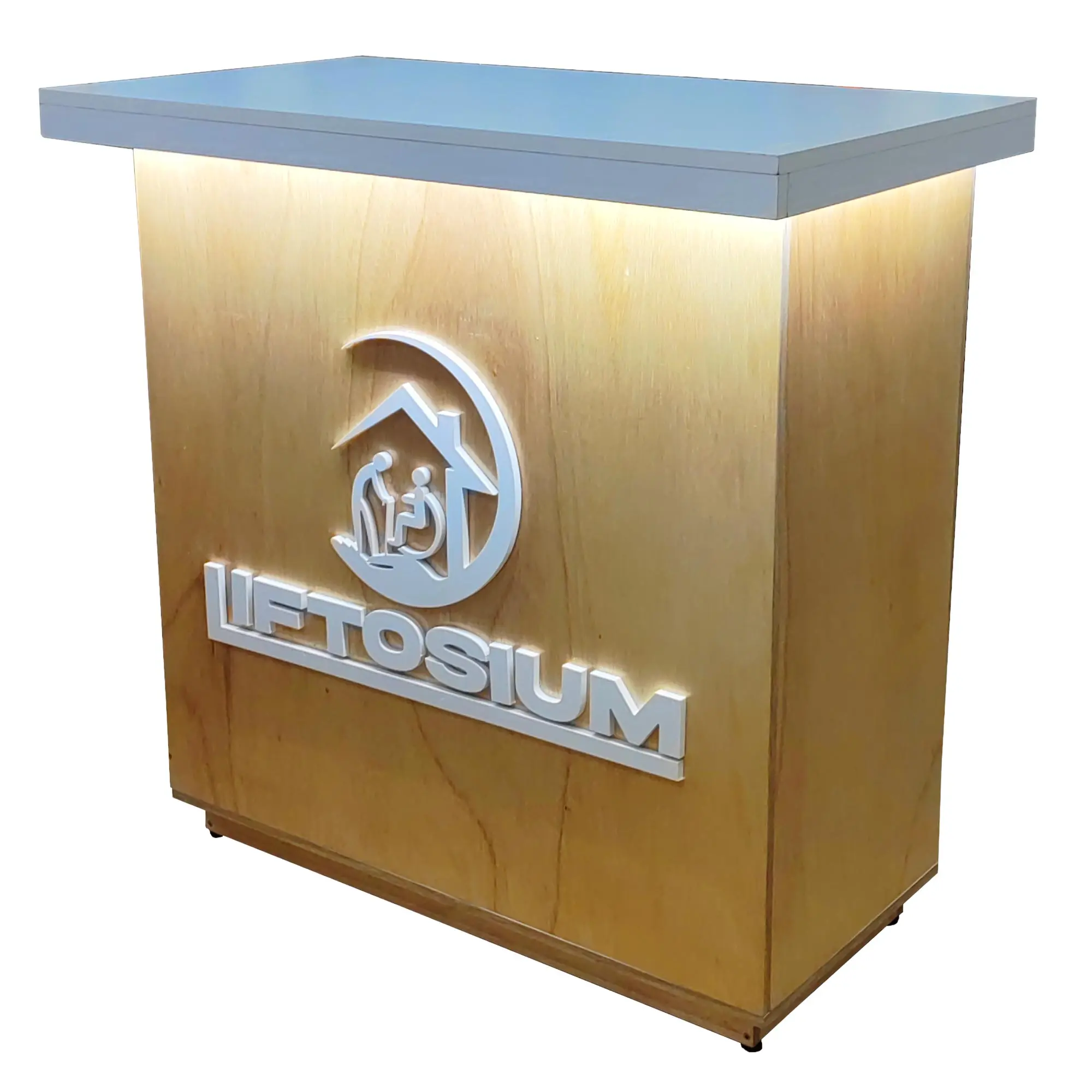 Podium | Comptoir de réception avec LED 2 portes