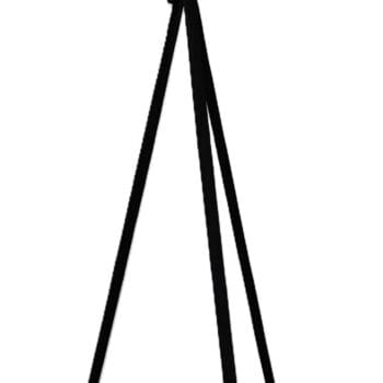 Balançoire plateau circulaire rouge Liftosium pour thérapie sensorielle avec suspension à trois bras.