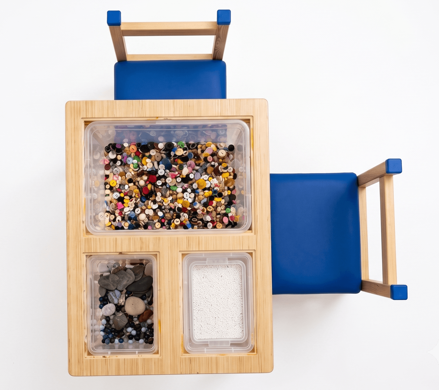 Ensemble mobilier ergonomique enfant compact pour cabinets d'ergothérapie, de psychomotricité ou espaces Snoezelen